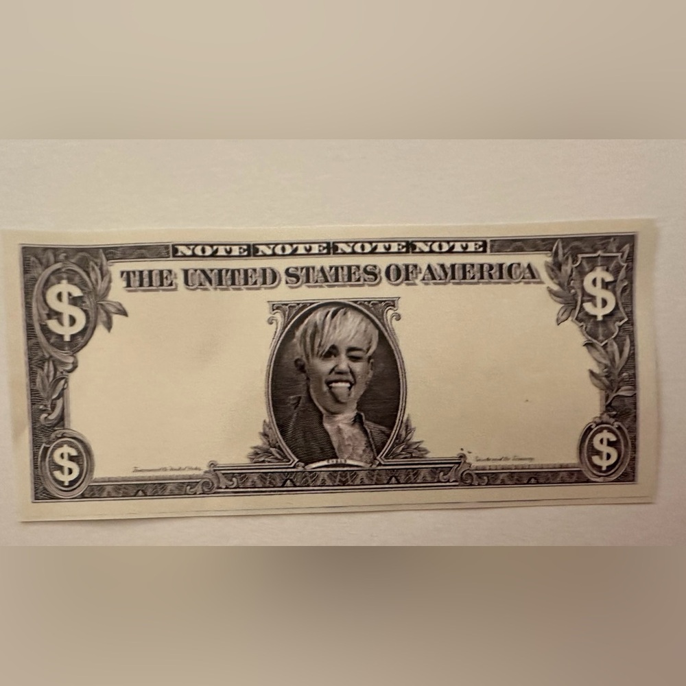 Miley Cyrus Bangerz Tour Concert “Miley Money” Memorabilia